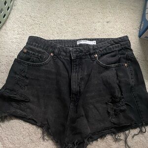 Garage Black Jean Shorts (Cutoffs)